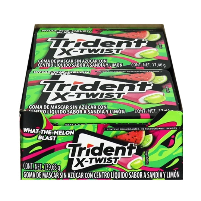 Trident Twist Sandía Limón 18 Displays con 8 Piezas