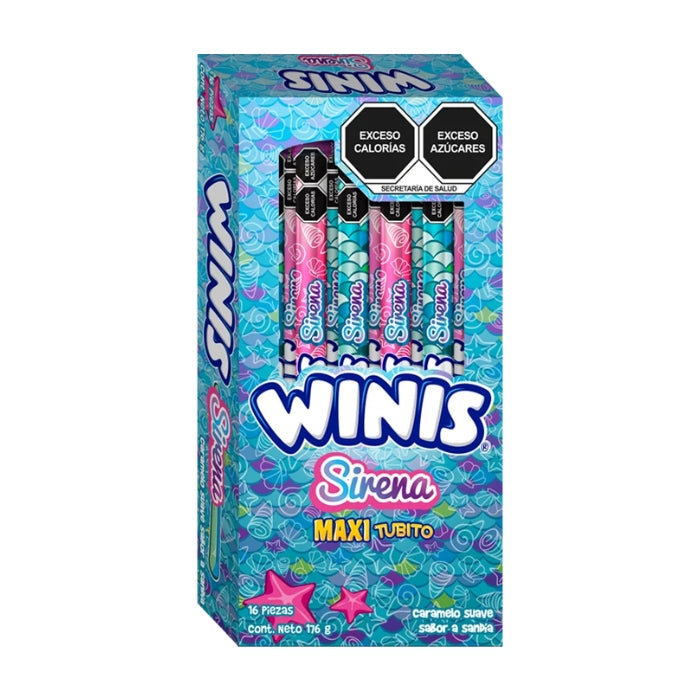 Winis Maxi Tubo Sirena 16 Piezas + 4 Gratis