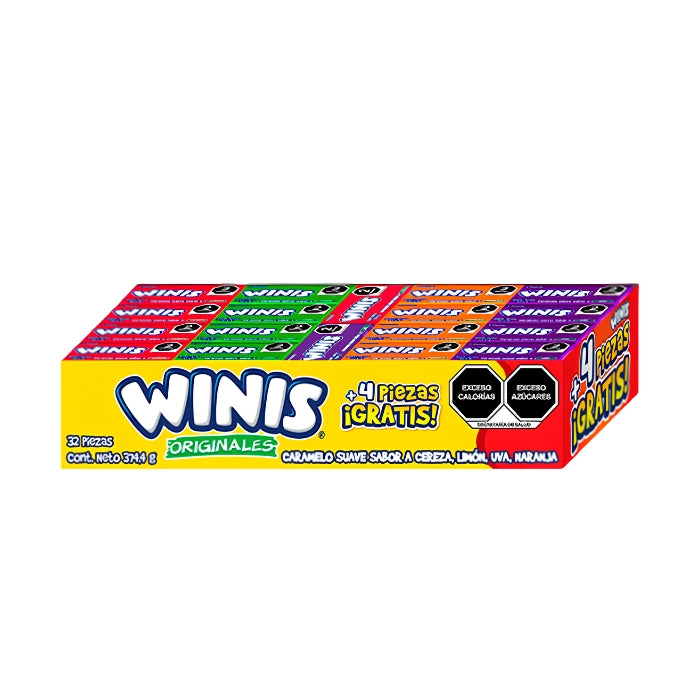 Winis Mini Tubo T4 32 Piezas + 4 Gratis
