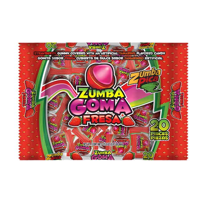 Zumba Goma Fresa 20 Piezas