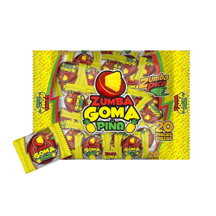 Zumba Goma Piña 20 Piezas
