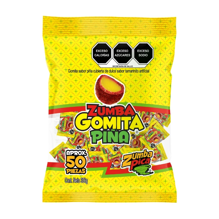 Zumba Gomita Piña 50 Piezas