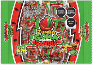 ZUMBA GOMA SANDIA 20 BOLSAS C/20 PZAS