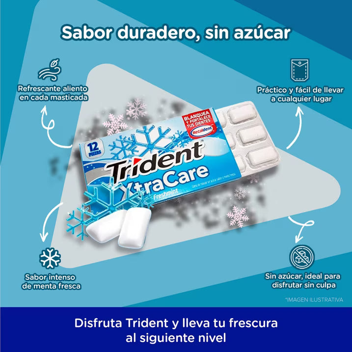 TRIDENT XTRACA FRESH MINT 32 DPLY C/12 P